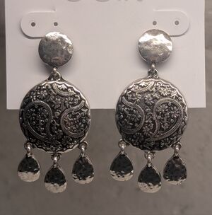 Dangle Earrings - NWT - Silver Tone